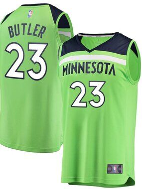 3/$188❤️Jimmy Butler Minnesota Timberwolves Fanatics Fast Break Jersey Neon 2017